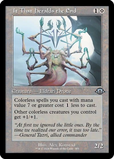It That Heralds the End Retro Frame Modern Horizons 3 Magic card