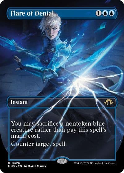 Flare of Denial Borderless Modern Horizons 3 Magic card