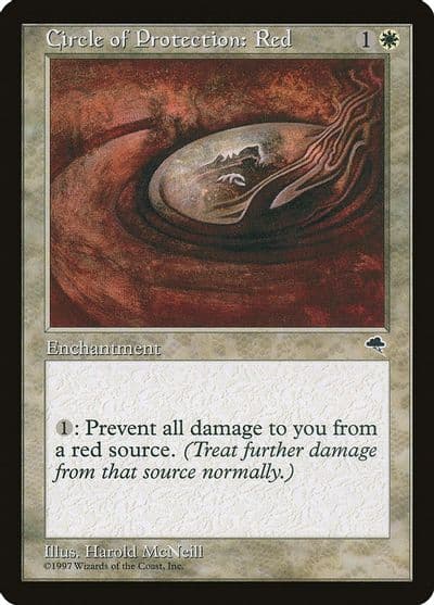 Circle of Protection Red Tempest Magic card