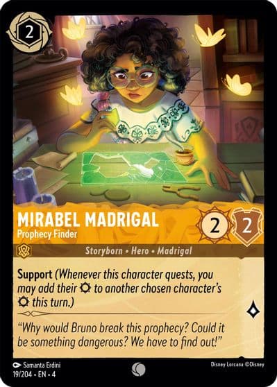 Mirabel Madrigal Prophecy Finder Ursula's Return Lorcana card