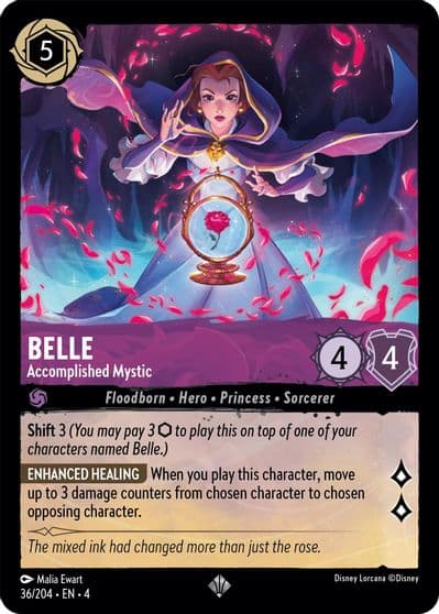 Belle Accomplished Mystic Ursula's Return Lorcana card