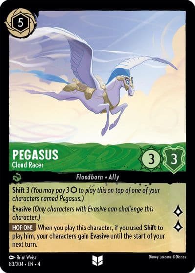 Pegasus Cloud Racer Ursula's Return Lorcana card