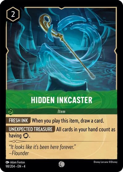 Hidden Inkcaster Ursula's Return Lorcana card