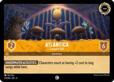 Atlantica Concert Hall Ursula's Return Lorcana card