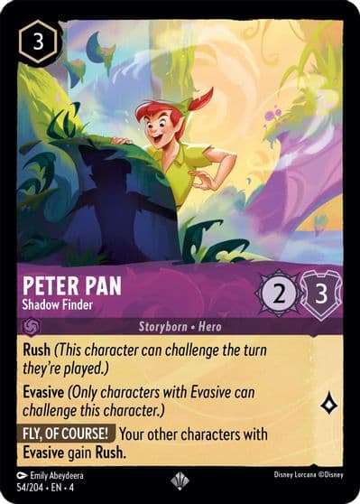 Peter Pan Shadow Finder Ursula's Return Lorcana card