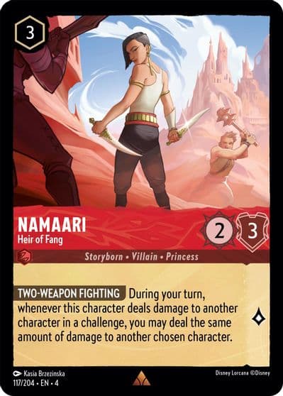 Namaari Heir of Fang Ursula's Return Lorcana card