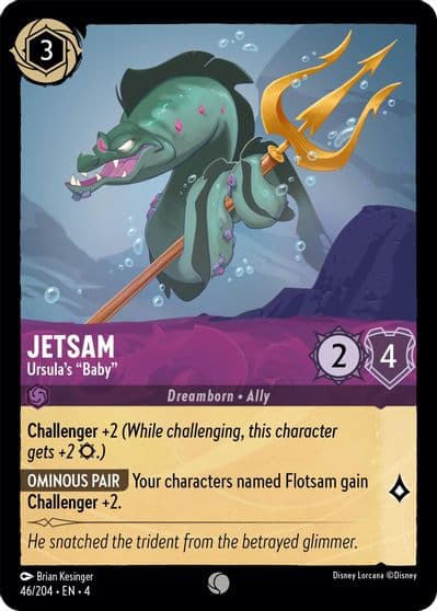Jetsam Ursulas Baby Ursula's Return Lorcana card