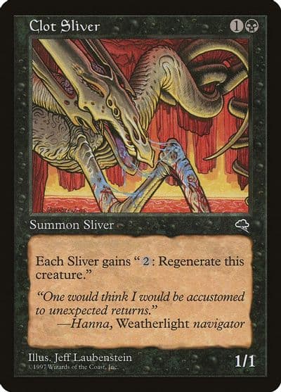 Clot Sliver Tempest Magic card