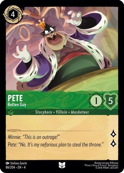 Pete Rotten Guy Ursula's Return Lorcana card
