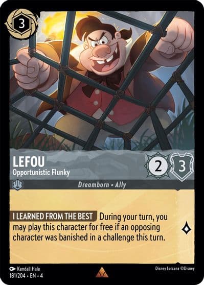 LeFou Opportunistic Flunky Ursula's Return Lorcana card