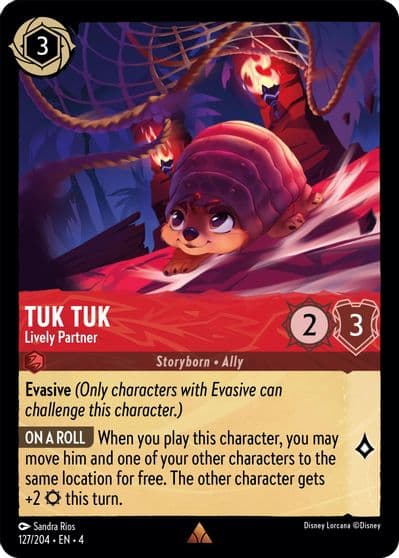 Tuk Tuk Lively Partner Ursula's Return Lorcana card