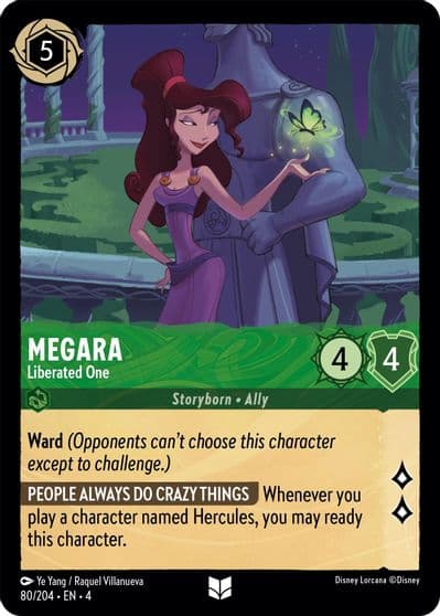 Megara Liberated One Ursula's Return Lorcana card