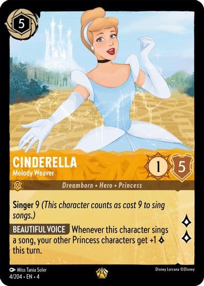 Cinderella Melody Weaver Ursula's Return Lorcana card