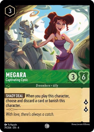 Megara Captivating Cynic Ursula's Return Lorcana card
