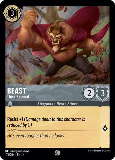Beast Thick Skinned Ursula's Return Lorcana card