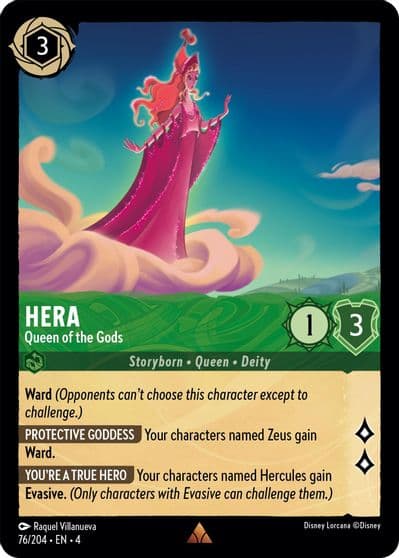 Hera Queen of the Gods Ursula's Return Lorcana card