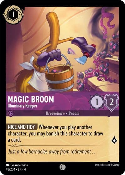Magic Broom Illuminary Keeper Ursula's Return Lorcana card