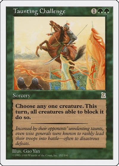 Taunting Challenge Portal Three Kingdoms Magic card