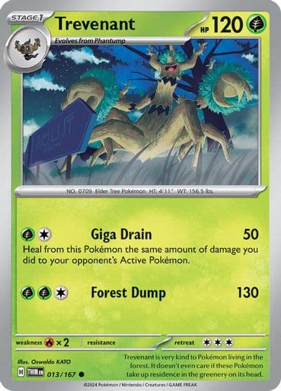 Trevenant SV06: Twilight Masquerade Pokemon card