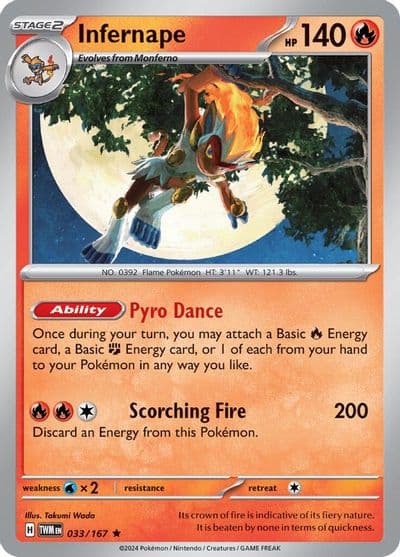 Infernape SV06: Twilight Masquerade Pokemon card