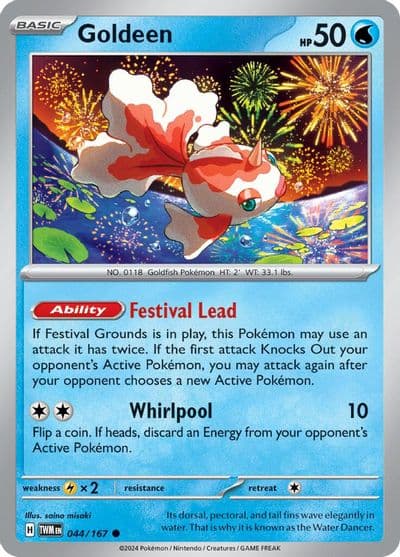 Goldeen SV06: Twilight Masquerade Pokemon card