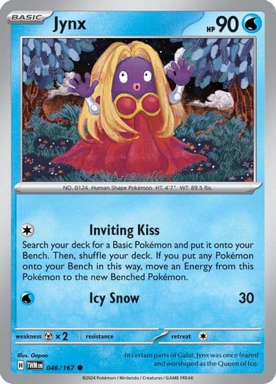 Jynx SV06: Twilight Masquerade Pokemon card