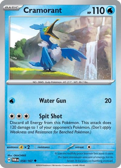Cramorant SV06: Twilight Masquerade Pokemon card