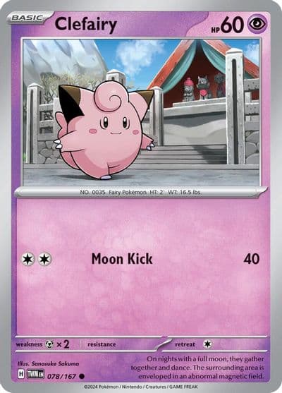 Clefairy SV06: Twilight Masquerade Pokemon card