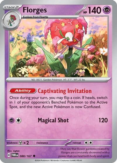 Florges SV06: Twilight Masquerade Pokemon card