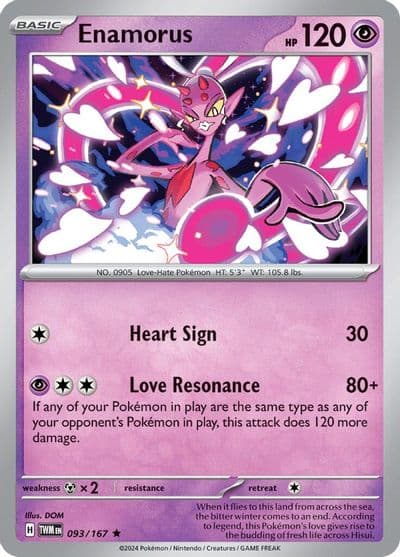 Enamorus SV06: Twilight Masquerade Pokemon card