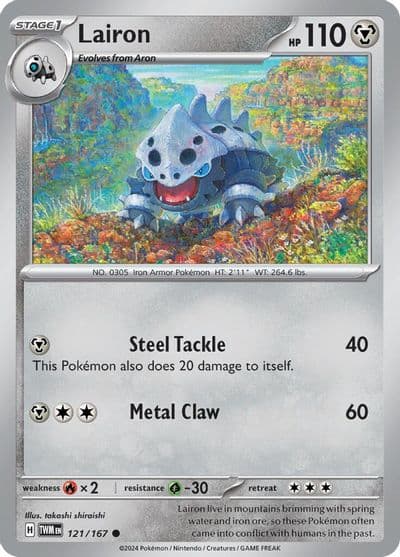 Lairon SV06: Twilight Masquerade Pokemon card