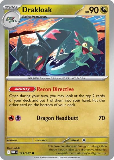 Drakloak SV06: Twilight Masquerade Pokemon card