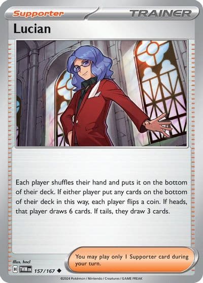 Lucian SV06: Twilight Masquerade Pokemon card