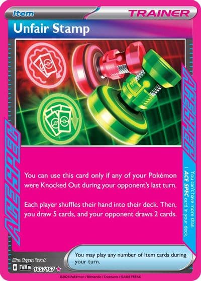 Unfair Stamp SV06: Twilight Masquerade Pokemon card