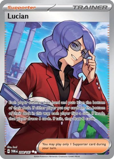 Lucian SV06: Twilight Masquerade Pokemon card