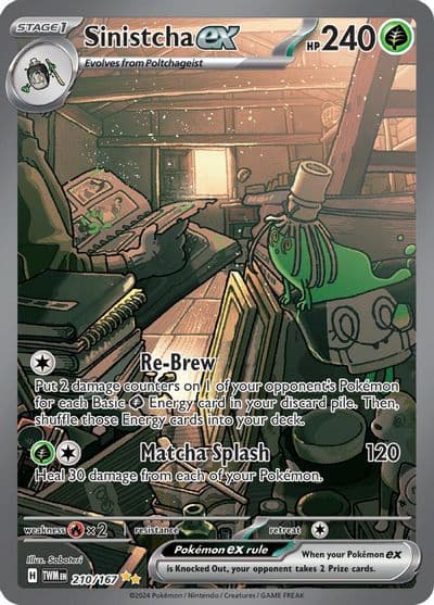 Sinistcha ex SV06: Twilight Masquerade Pokemon card