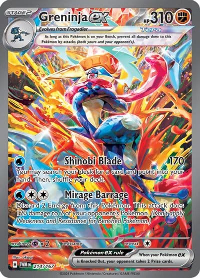 Greninja ex SV06: Twilight Masquerade Pokemon card