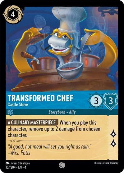 Transformed Chef Castle Stove Ursula's Return Lorcana card