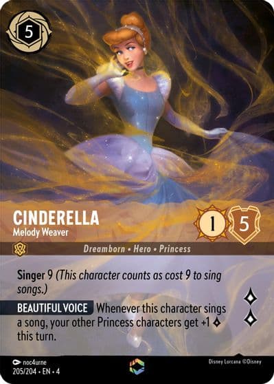 Cinderella Melody Weaver Enchanted Ursula's Return Lorcana card