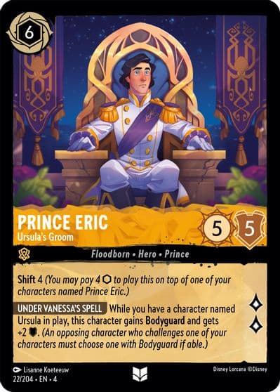Prince Eric Ursulas Groom Ursula's Return Lorcana card