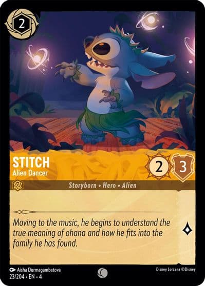 Stitch Alien Dancer Ursula's Return Lorcana card