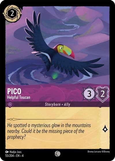 Pico Helpful Toucan Ursula's Return Lorcana card