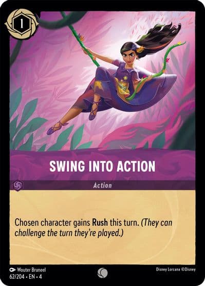 Swing into Action Ursula's Return Lorcana card