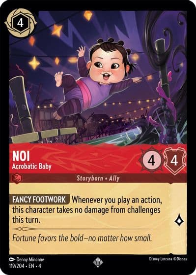 Noi Acrobatic Baby Ursula's Return Lorcana card