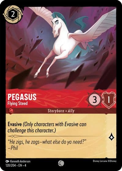 Pegasus Flying Steed Ursula's Return Lorcana card