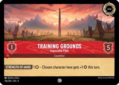 Training Grounds Impossible Pillar Ursula's Return Lorcana card