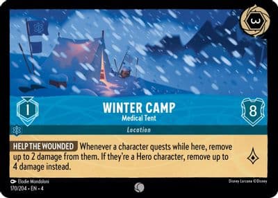 Winter Camp Medical Tent Ursula's Return Lorcana card