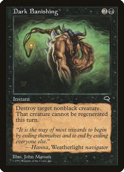 Dark Banishing Tempest Magic card