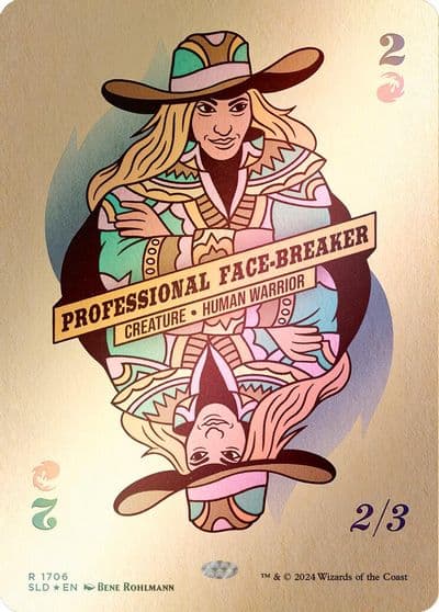 Professional Face Breaker Rainbow Foil Secret Lair Drop Series Magic card