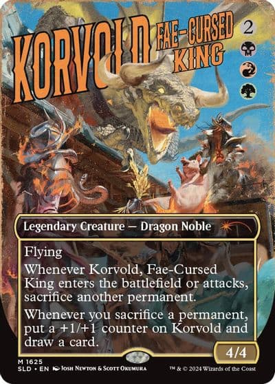 Korvold Fae Cursed King Secret Lair Drop Series Magic card